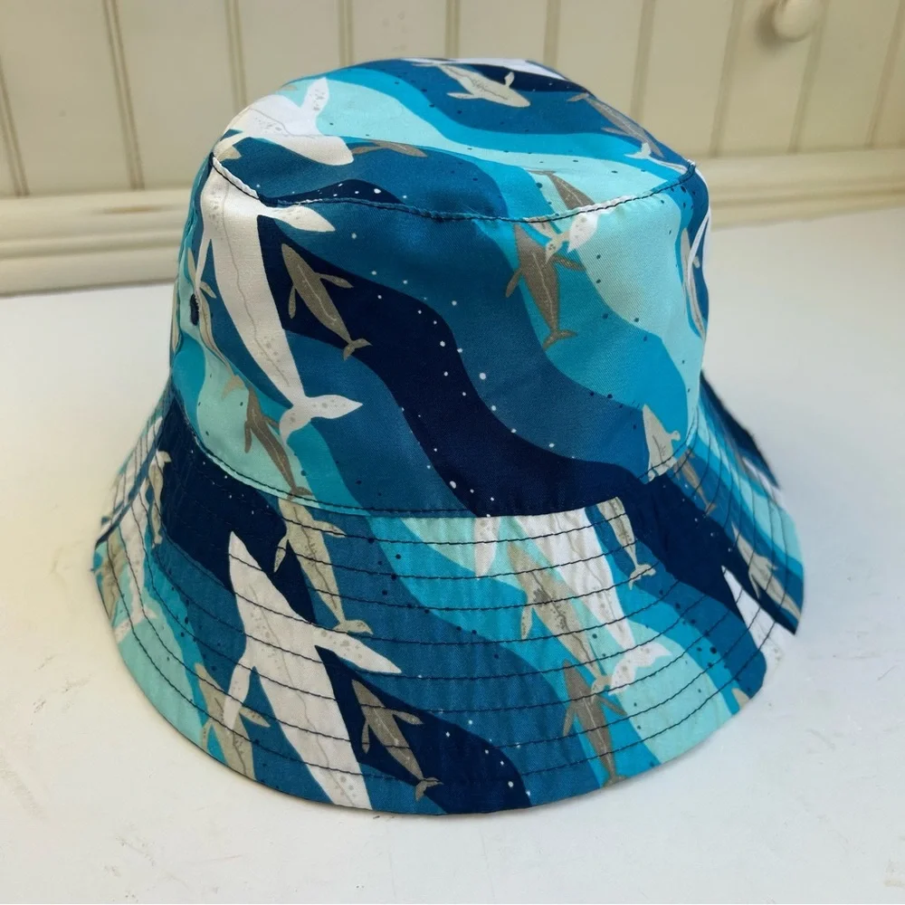 NEW UV Skinz Reversible Blue Shark Bucket Hat UPF50+ Vacation Boys SZ 6 Unisex